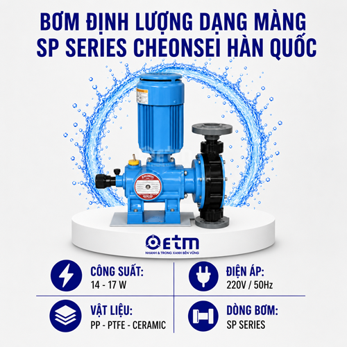 Bơm định lượng dạng màng SP SERIES - Cheonsei Hàn Quốc
